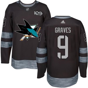 Adam Graves Youth San Jose Sharks Authentic Black 1917-2017 100th Anniversary Jersey