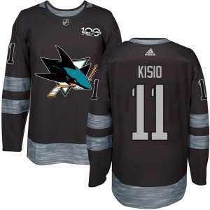 Kelly Kisio Youth San Jose Sharks Authentic Black 1917-2017 100th Anniversary Jersey