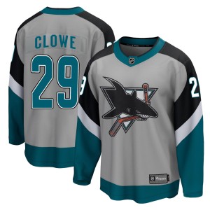 Ryane Clowe Men's Fanatics Branded San Jose Sharks Breakaway Gray 2020/21 Special Edition Jersey
