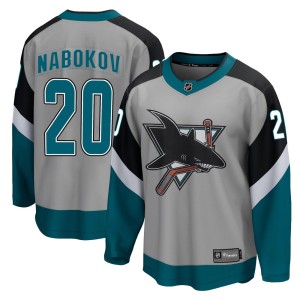 Evgeni Nabokov Men's Fanatics Branded San Jose Sharks Breakaway Gray 2020/21 Special Edition Jersey