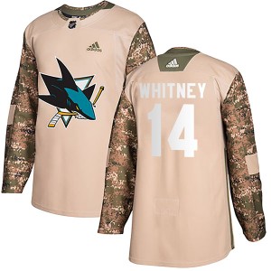 Ray Whitney Youth Adidas San Jose Sharks Authentic Camo Veterans Day Practice Jersey