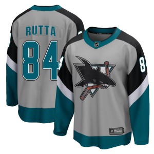 Jan Rutta Youth Fanatics Branded San Jose Sharks Breakaway Gray 2020/21 Special Edition Jersey