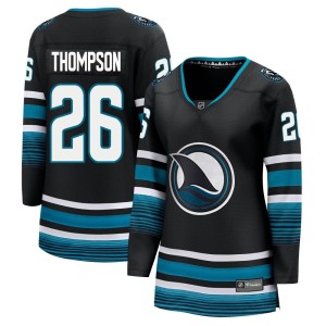 Jack Thompson Women's Fanatics Branded San Jose Sharks Premier Black Breakaway Alternate Jersey