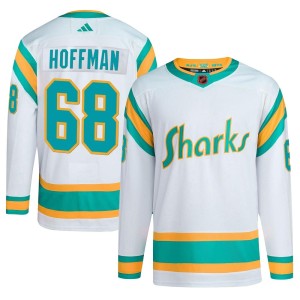Mike Hoffman Youth Adidas San Jose Sharks Authentic White Reverse Retro 2.0 Jersey