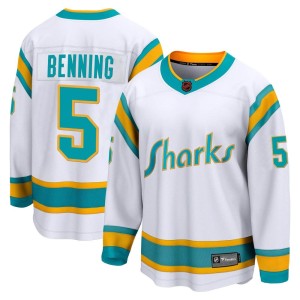 Matt Benning Youth Fanatics Branded San Jose Sharks Breakaway White Special Edition 2.0 Jersey