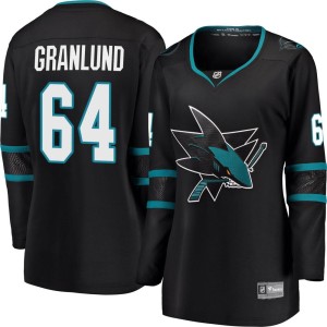 Mikael Granlund Women's Fanatics Branded San Jose Sharks Breakaway Black Alternate Jersey