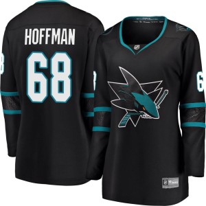 Mike Hoffman Women's Fanatics Branded San Jose Sharks Breakaway Black Alternate Jersey