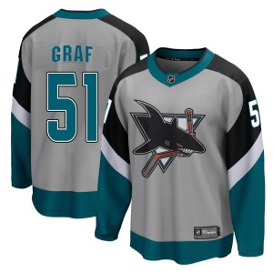 Collin Graf Men's Fanatics Branded San Jose Sharks Breakaway Gray 2020/21 Special Edition Jersey