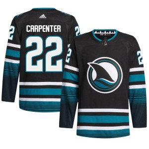Ryan Carpenter Men's Adidas San Jose Sharks Authentic Black Alternate Primegreen Jersey